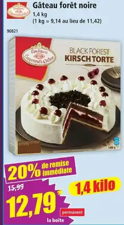 Norma Conditorei coppenrath & wiese gâteau forêt noire offre