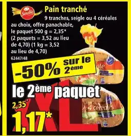 Norma Pain tranché offre