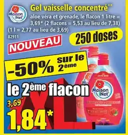 Norma Maison net gel vaisselle concentré offre