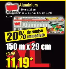 Norma Quickpack aluminium offre