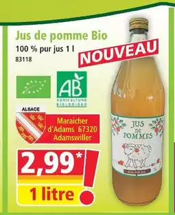 Norma Jus de pomme bio offre