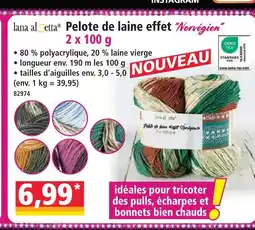 Norma Pelote de laine effet “norvégien” offre