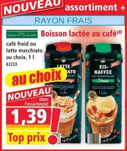 Norma Villa gusto boisson lactée au café offre