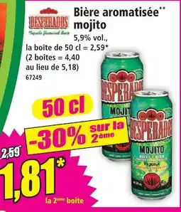Norma Desperados bière aromatisée mojito offre