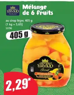 Norma Mikado mélange de 6 fruits offre