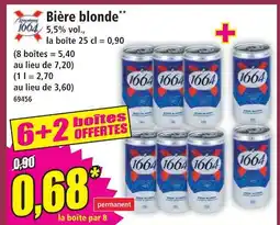Norma 1664 bière blonde offre
