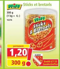 Norma Pfiff sticks et bretzels offre