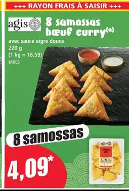 Norma Agis 8 samossas bœuf curry offre