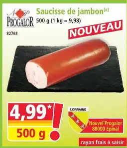 Norma Progalor saucisse de jambon offre