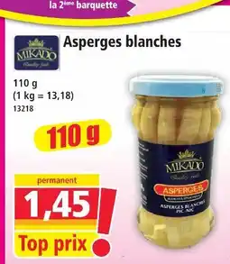 Norma Mikado asperges blanches offre
