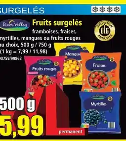Norma River valley fruits surgelés offre