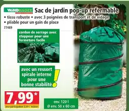 Norma Windhager sac de jardin pop-up refermable offre