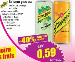 Norma Schweppes boisson gazeuse mojito offre