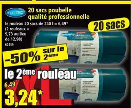 Norma Multitec sacs poubelle qualité professionnelle offre