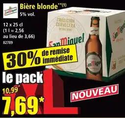 Norma San miguel bière blonde offre