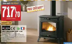 Brico Cash Invicta - poêle à bois en fonte alma 12 kw offre