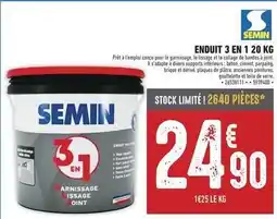 Brico Cash Semin - enduit 3 en 1 20 kg offre