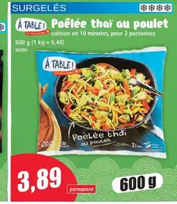 Norma À table! poêlée thaï au poulet offre