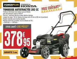 Brico Cash Central - tondeuse autotractée 202 cc offre