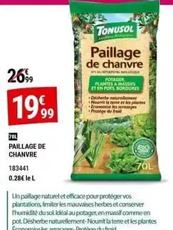 Gamm vert Paillage de chanvre offre