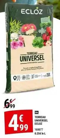 Gamm vert Ecloz - terreau universel offre