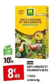 Gamm vert Anti limaces et escargots bleu offre