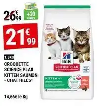 Gamm vert Hill's - croquette science plan kitten saumon offre