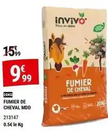 Gamm vert Invivo - fumier de cheval mdd offre