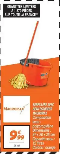 Netto Orange - seau esseur offre