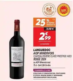 Netto Languedoc aop minervois offre