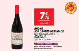 Netto Rhône aop crozes-hermitage offre