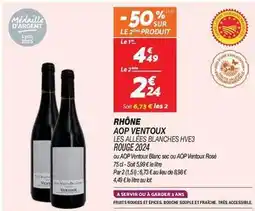 Netto Rhone aop ventoux les ailes blanches hve3 rouge 2024 offre