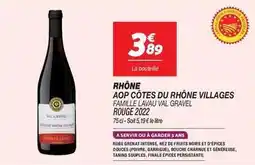 Netto Rhône aop côtes du rhône villages offre