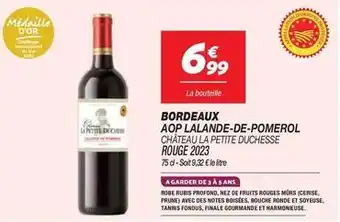 Bordeaux aop lalande-de-pomerol rouge 2023