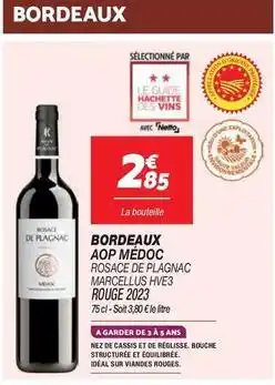 Netto Hachette - bordeaux aop médoc offre