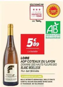 Netto Hachette - loire aop coteaux du layon offre