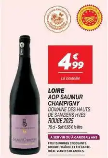 Netto Domaine des hauts de sanziers - aop saumur champigny offre