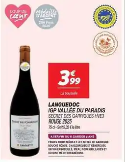 Netto Languedoc igp vallée du paradis offre