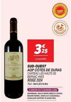 Netto Sud-ouest aop cotes de duras offre