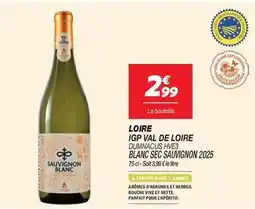 Netto Loire igp val de loire dumancus hve3 blanc sec sauvignon offre