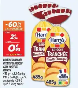 Netto Harry's - brioche tranchée recette classique sans additifs offre