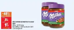 Netto Milka - pâtes à tartiner aux noisettes et au choix offre