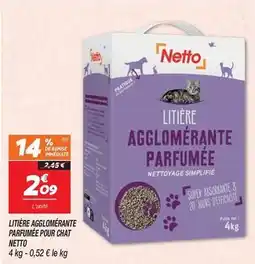 Netto Netto - litière agglomérante parfumée pour chat offre