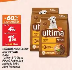 Netto Ultima - croquettes pour petit chien adulte au poulet offre