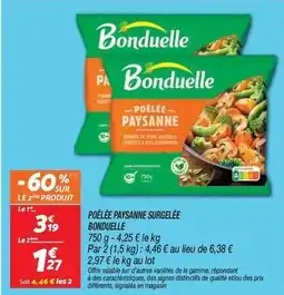 Netto Bonduelle - poêlée paysanne surgelée offre