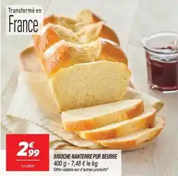 Netto Brioche nanterre pur beurre offre