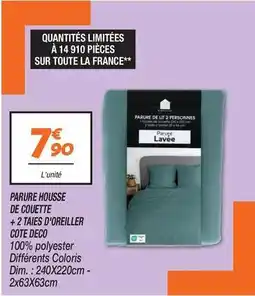 Netto Dim - parure housse de couette + 2 taies d'oreiller offre