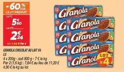 Netto Lu - granola chocolat au lait offre