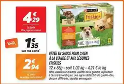 Netto Purina - pâtée en sauce pour chien à la viande et aux légumes friskies offre