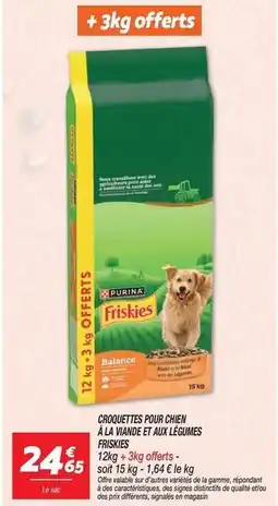 Netto Friskies - croquettes pour chief a la vanue et aux legumes offre